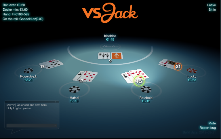 Regras do Blackjack no vsJack