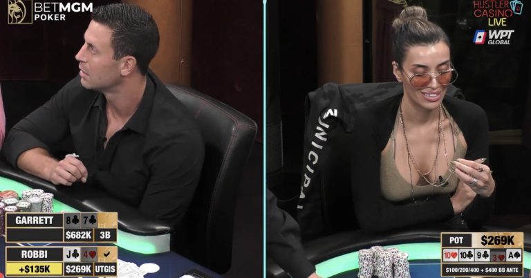 Esta mão de poker está abaixo da investigação.  É traição ou sexismo correto?